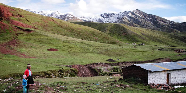 paisaje camino a vinicunca