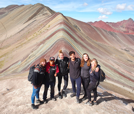 mountain travel rainbow